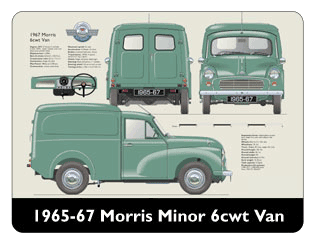 Morris Minor 6cwt Van 1965-70 Mouse Mat
